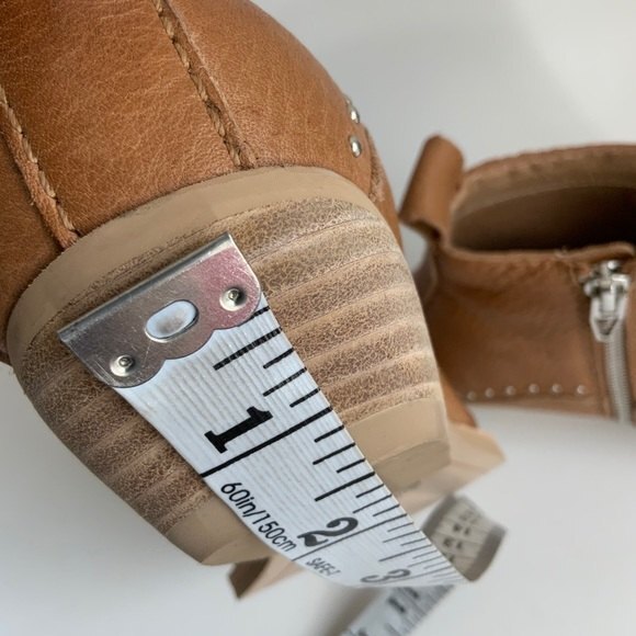 Dolce Vita Bootie Women Size 6M Tan Leather Western Point-toe Booties - Picture 8 of 12